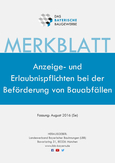 LBB-Merkblatt: Anzeige – und Erlaubnispflichten bei der Beförderung von Bauabfällen